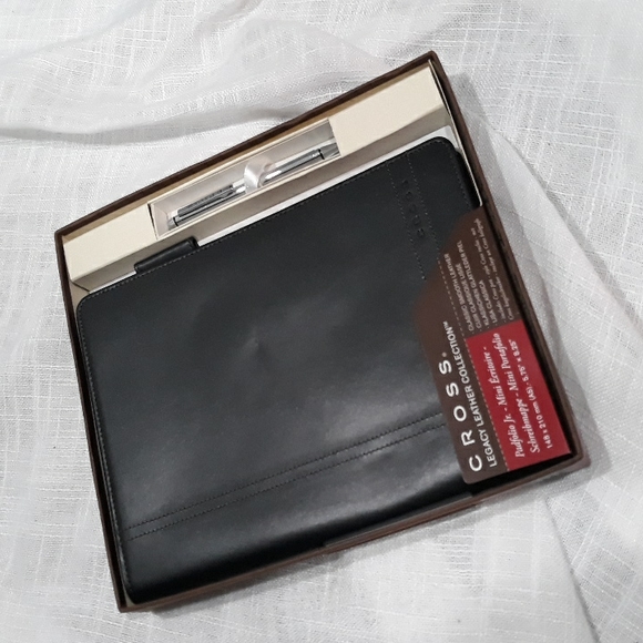 Cross Legacy Leather padfolio with pen. NWT - Picture 1 of 7